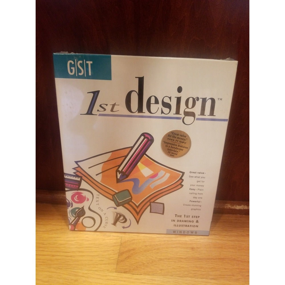 GST 1st Design 3.5" disk set - Windows -The first step in drawing & illustration